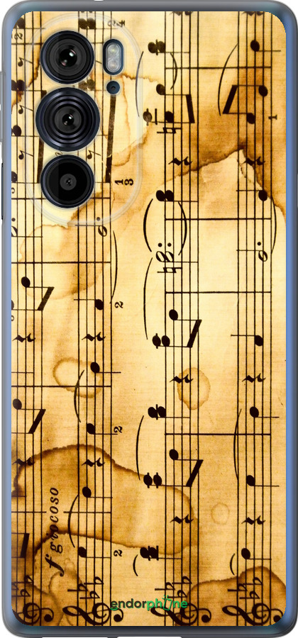 Силиконовый чехол Ноты для Motorola Edge 30 Pro - 905u-2826 изображение 