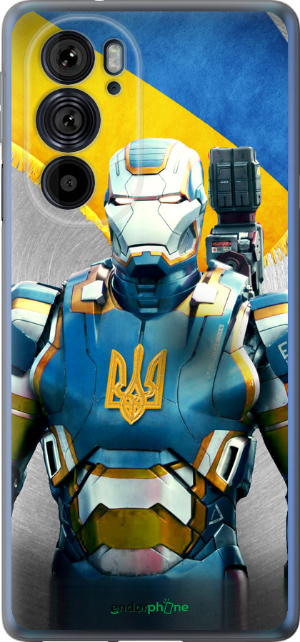 Силиконовый чехол Украинский киборг для Motorola Edge 30 Pro - 980u-2826 изображение 