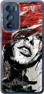 Силиконовый чехол Лицо девушки для Motorola Edge 30 - 1162u-2840 изображение 