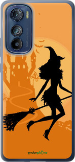 Силиконовый чехол Ведьма на метле для Motorola Edge 30 - 1184u-2840 изображение 