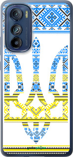 Силіконовий чехол Герб - вишиванка жовто-блакитна  для Motorola Edge 30 - 1197u-2840 изображение 