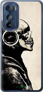 Силиконовый чехол Скелет-меломан v2 для Motorola Edge 30 - 1200u-2840 изображение 