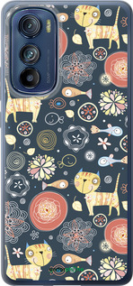 Силиконовый чехол Котята v4 для Motorola Edge 30 - 1224u-2840 изображение 