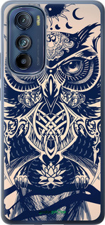 Силиконовый чехол Узорчатая сова для Motorola Edge 30 - 4000u-2840 изображение 