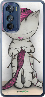 Силиконовый чехол Кошка рукодельница для Motorola Edge 30 - 4056u-2840 изображение 