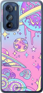 Силиконовый чехол Розовая галактика для Motorola Edge 30 - 4146u-2840 изображение 