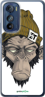 Силиконовый чехол Обезьяна в шапке для Motorola Edge 30 - 4183u-2840 изображение 