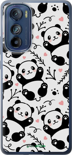 Силіконовий чехол Панди для Motorola Edge 30 - 4318u-2840 изображение 