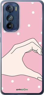 Силиконовый чехол Половинка сердца для Motorola Edge 30 - 4340u-2840 изображение 