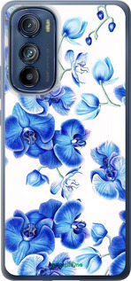 Силиконовый чехол Голубые орхидеи для Motorola Edge 30 - 4406u-2840 изображение 