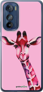 Силиконовый чехол Розовая жирафа для Motorola Edge 30 - 4441u-2840 изображение 