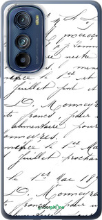 Силіконовий чехол Прописний шрифт  для Motorola Edge 30 - 4475u-2840 изображение 