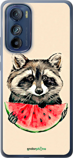Силиконовый чехол Енотик с арбузом для Motorola Edge 30 - 4605u-2840 изображение 