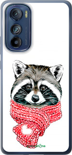 Силиконовый чехол Енот в шарфе для Motorola Edge 30 - 4688u-2840 изображение 