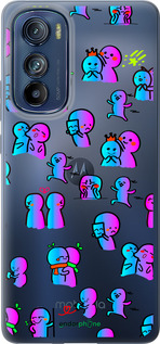 Силиконовый чехол Эмоции для Motorola Edge 30 - 4736u-2840 изображение 
