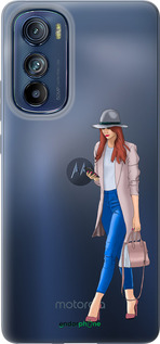 Силиконовый чехол Девушка 1 для Motorola Edge 30 - 4751u-2840 изображение 