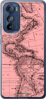 Силиконовый чехол Карта для Motorola Edge 30 - 4794u-2840 изображение 