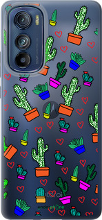 Силиконовый чехол Кактусы 4 для Motorola Edge 30 - 4856u-2840 изображение 