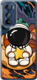 Силиконовый чехол Астронавт и звезда для Motorola Edge 30 - 5326u-2840 изображение 