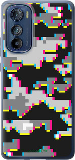 Силиконовый чехол Пиксельный камуфляж для Motorola Edge 30 - 5481u-2840 изображение 