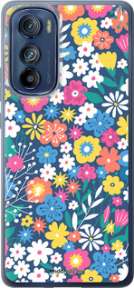 Силиконовый чехол Цветочный фон v4 для Motorola Edge 30 - 5494u-2840 изображение 