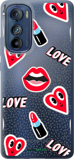 Силіконовий чехол Стікери v3 для Motorola Edge 30 - 5502u-2840 изображение 