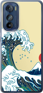 Силиконовый чехол Японские волны для Motorola Edge 30 - 5533u-2840 изображение 