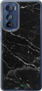 Силиконовый чехол Черный мрамор v2 для Motorola Edge 30 - 5568u-2840 изображение 