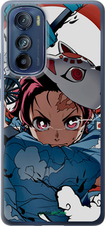 Силиконовый чехол Танджиро Камадо для Motorola Edge 30 - 5574u-2840 изображение 