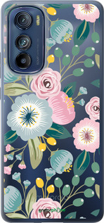 Силиконовый чехол Цветочные обои v2 для Motorola Edge 30 - 5602u-2840 изображение 