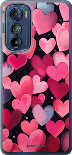 Силиконовый чехол Сердечки 4 для Motorola Edge 30 - 5662u-2840 изображение 