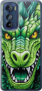 Силиконовый чехол Зелёный дракон для Motorola Edge 30 - 5816u-2840 изображение 