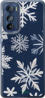 Силиконовый чехол Снежинки для Motorola Edge 30 - 5821u-2840 изображение 