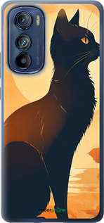Силиконовый чехол Черная кошка v2 для Motorola Edge 30 - 5830u-2840 изображение 