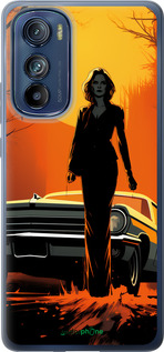 Силиконовый чехол Чехол для телефона Девушка возле автомобиля для Motorola Edge 30 - 5946u-2840 изображение 