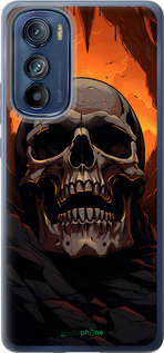 Силиконовый чехол Череп в пещере для Motorola Edge 30 - 5959u-2840 изображение 