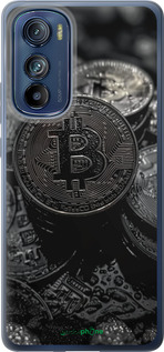 Силиконовый чехол Black Bitcoin для Motorola Edge 30 - 6090u-2840 изображение 