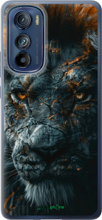 Силиконовый чехол Пламенный лев для Motorola Edge 30 - 6153u-2840 изображение 