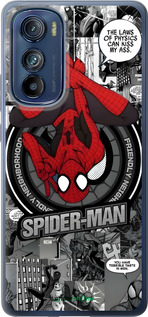 Силиконовый чехол Человек паук для Motorola Edge 30 - 6279u-2840 изображение 