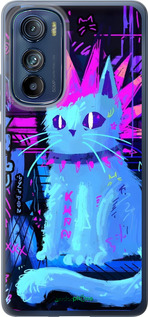 Силиконовый чехол Кот панк для Motorola Edge 30 - 6311u-2840 изображение 