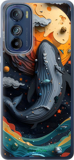 Силиконовый чехол Кит в космосе для Motorola Edge 30 - 6328u-2840 изображение 
