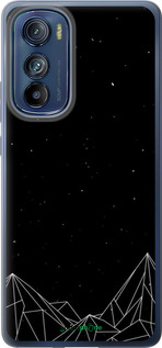 Силиконовый чехол Черно белые абстрактные горы для Motorola Edge 30 - 6437u-2840 изображение 