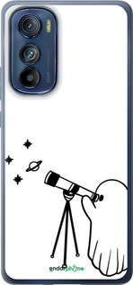 Силиконовый чехол Привидение астроном для Motorola Edge 30 - 6444u-2840 изображение 