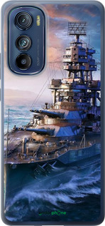 Силиконовый чехол Военный корабль, world of tanks, wargaming для Motorola Edge 30 - 6461u-2840 изображение 