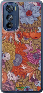 Силиконовый чехол Абстрактные цветы для Motorola Edge 30 - 6526u-2840 изображение 