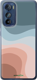 Силиконовый чехол С синими и розовыми волнами в стиле ретро для Motorola Edge 30 - 6532u-2840 изображение 