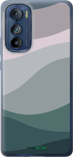 Силіконовий чехол З фіолетовим та бірюзовим ретро-стилем та хвилями для Motorola Edge 30 - 6533u-2840 изображение 