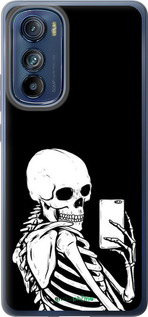 Силиконовый чехол Скелет делает Selfie для Motorola Edge 30 - 6535u-2840 изображение 