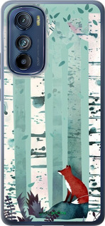 Силиконовый чехол Лис в зелёном лесу для Motorola Edge 30 - 6547u-2840 изображение 