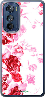 Силиконовый чехол Нарисованные розы для Motorola Edge 30 - 724u-2840 изображение 